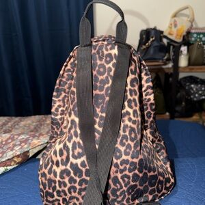Jansport Leopard Print Backpack in Brown & Black